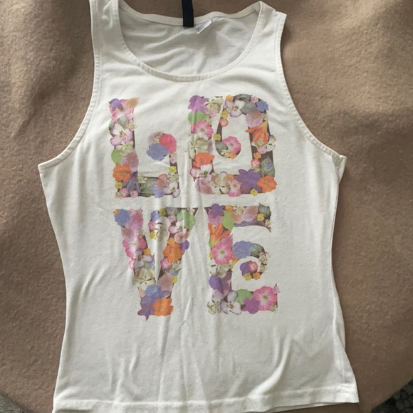 Divided Tops - H&M Divided Love in flowers tank top